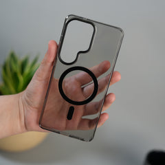 Galaxy S26 Ultra High Quality Anti Yellowing Cristal Case Strong MagSafe Cover