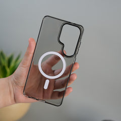 Galaxy S26 Ultra High Quality Anti Yellowing Cristal Case Strong MagSafe Cover