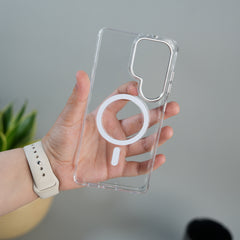 Galaxy S26 Ultra High Quality Anti Yellowing Cristal Case Strong MagSafe Cover