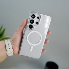 Galaxy S26 Ultra High Quality Anti Yellowing Cristal Case Strong MagSafe Cover