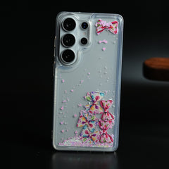 Clear Glitter Floating Charm Case for Galaxy S25 Ultra | Protective Cover