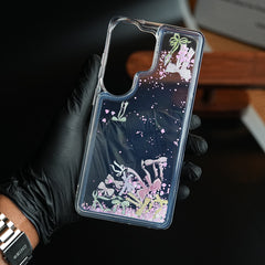 Clear Glitter Floating Charm Case for Galaxy S25 Ultra | Protective Cover