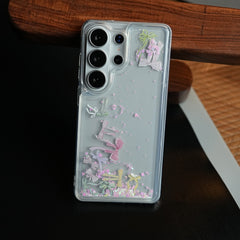Clear Glitter Floating Charm Case for Galaxy S25 Ultra | Protective Cover