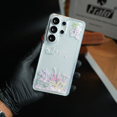 Clear Glitter Floating Charm Case for Galaxy S25 Ultra | Protective Cover