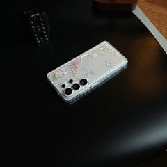 Clear Glitter Floating Charm Case for Galaxy S25 Ultra | Protective Cover