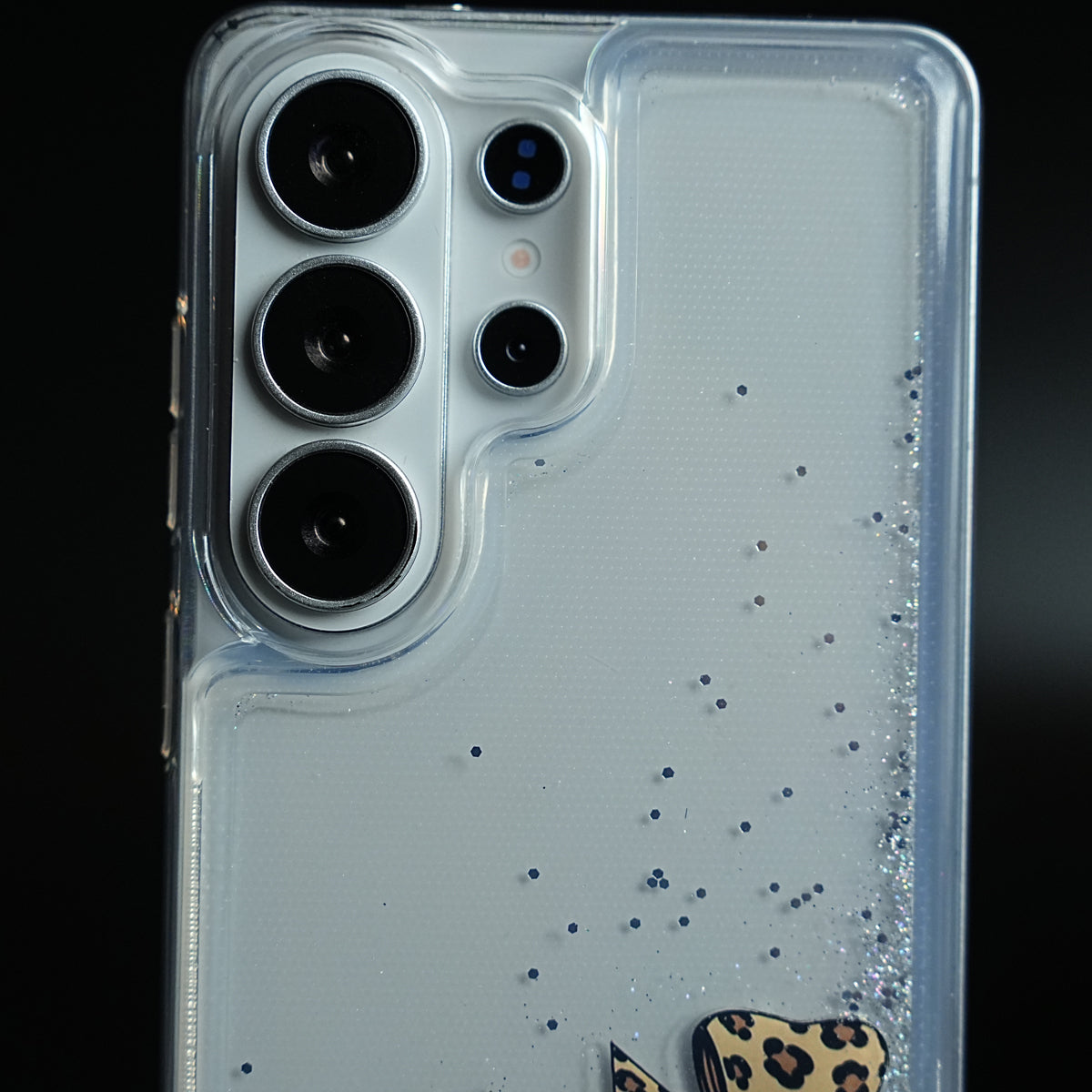 Clear Glitter Floating Charm Case for Galaxy S25 Ultra | Protective Cover