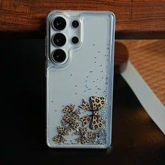 Clear Glitter Floating Charm Case for Galaxy S25 Ultra | Protective Cover