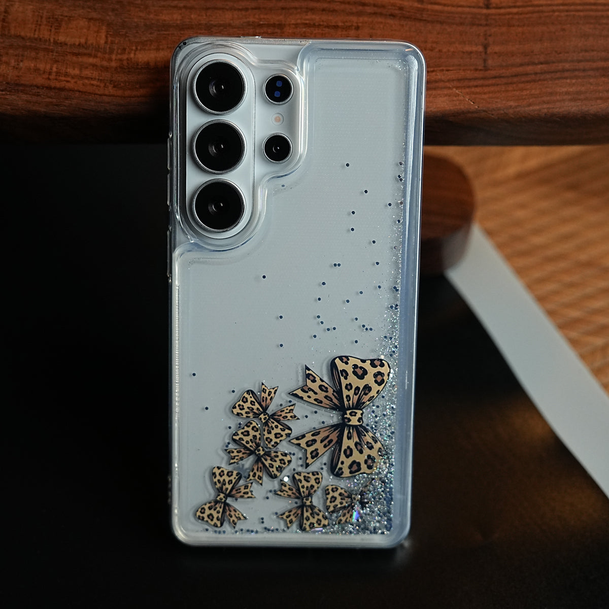Clear Glitter Floating Charm Case for Galaxy S25 Ultra | Protective Cover