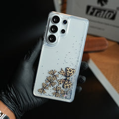 Clear Glitter Floating Charm Case for Galaxy S25 Ultra | Protective Cover