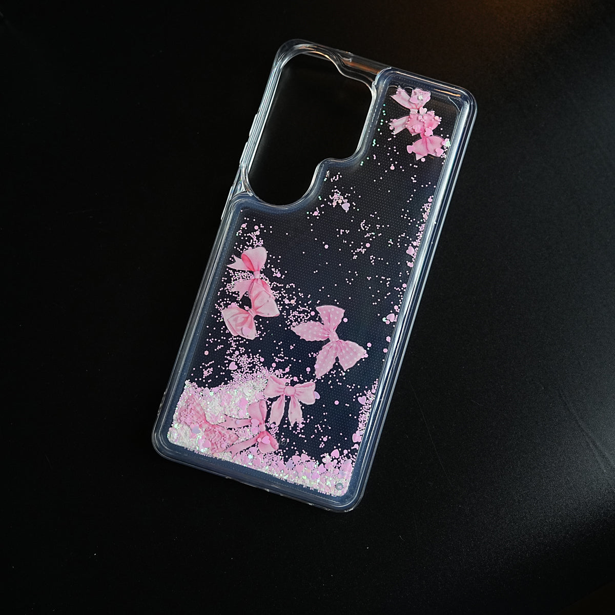 Clear Glitter Floating Charm Case for Galaxy S25 Ultra | Protective Cover