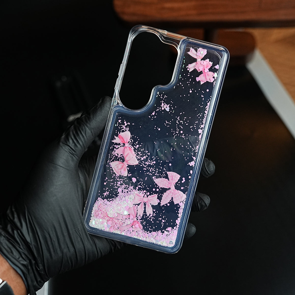 Clear Glitter Floating Charm Case for Galaxy S25 Ultra | Protective Cover