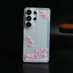 Clear Glitter Floating Charm Case for Galaxy S25 Ultra | Protective Cover