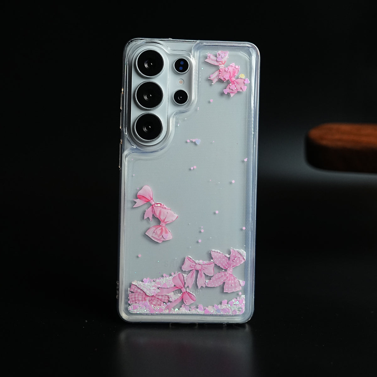 Clear Glitter Floating Charm Case for Galaxy S25 Ultra | Protective Cover