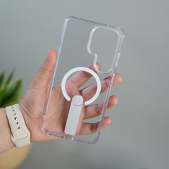 Galaxy S26 Ultra FlexStand Clear MagSafe Kickstand Case | Slim Foldable Stand Transparent Cover