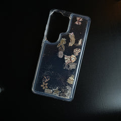 Clear Glitter Floating Charm Case for Galaxy S25 Ultra | Protective Cover
