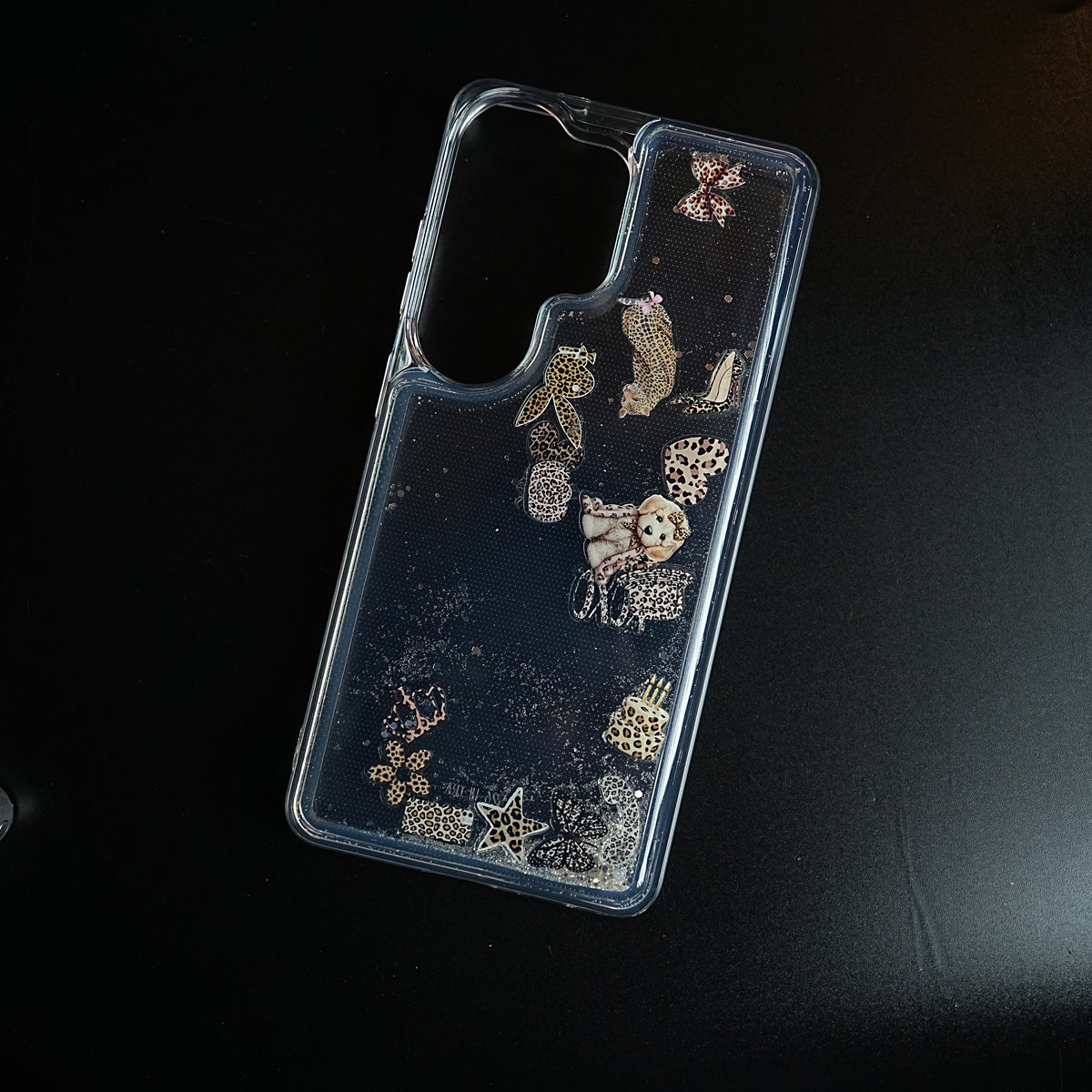 Clear Glitter Floating Charm Case for Galaxy S25 Ultra | Protective Cover