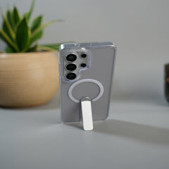 Galaxy S26 Ultra FlexStand Clear MagSafe Kickstand Case | Slim Foldable Stand Transparent Cover