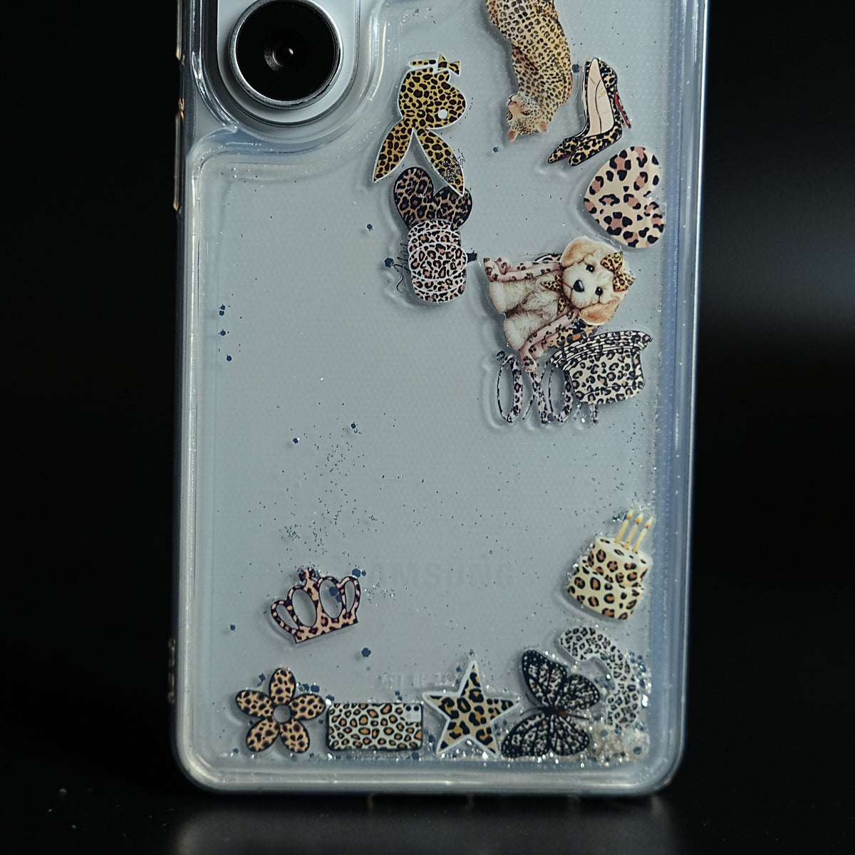 Clear Glitter Floating Charm Case for Galaxy S25 Ultra | Protective Cover