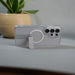 Galaxy S26 Ultra FlexStand Clear MagSafe Kickstand Case | Slim Foldable Stand Transparent Cover