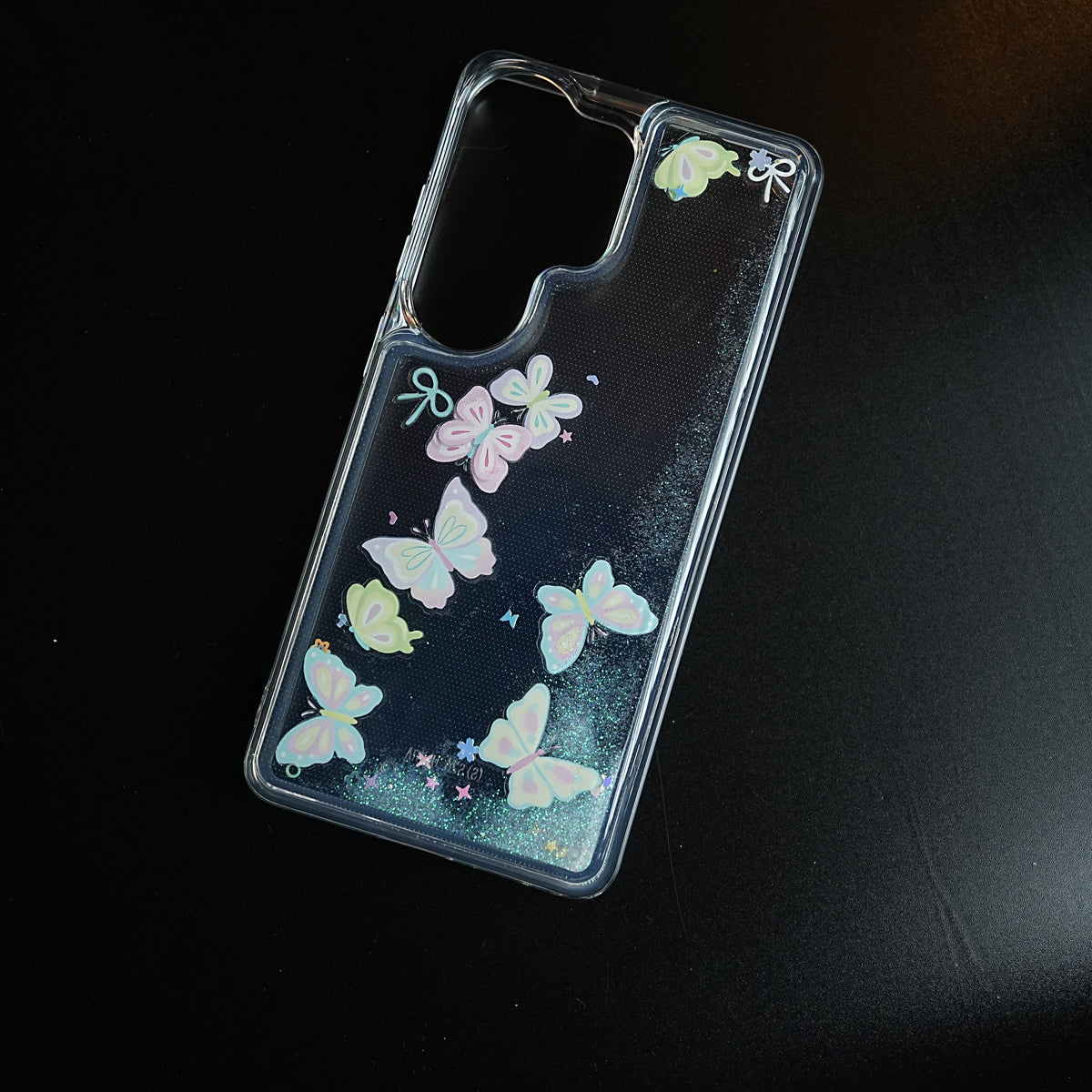 Clear Glitter Floating Charm Case for Galaxy S25 Ultra | Protective Cover