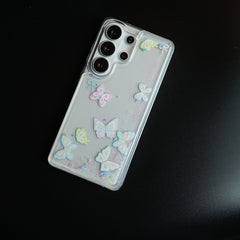 Clear Glitter Floating Charm Case for Galaxy S25 Ultra | Protective Cover