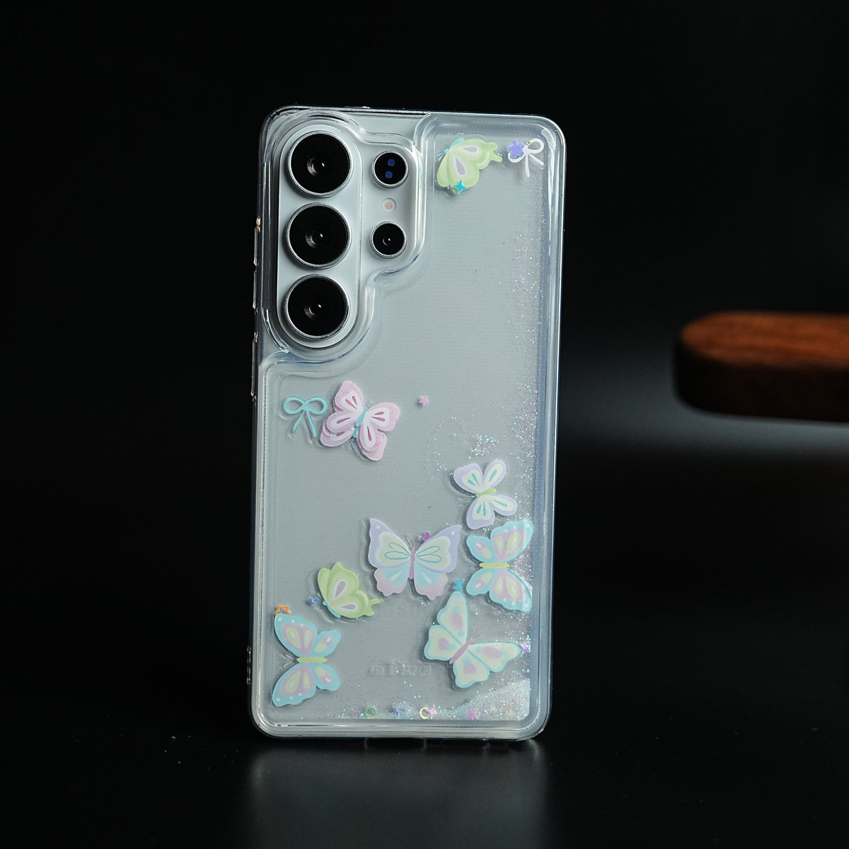 Clear Glitter Floating Charm Case for Galaxy S25 Ultra | Protective Cover