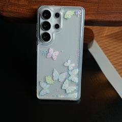 Clear Glitter Floating Charm Case for Galaxy S25 Ultra | Protective Cover