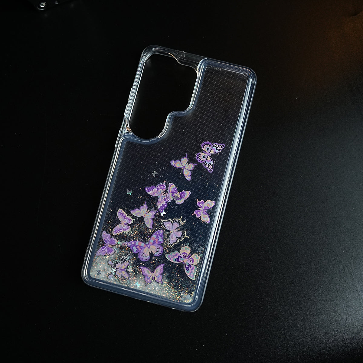 Clear Glitter Floating Charm Case for Galaxy S25 Ultra | Protective Cover