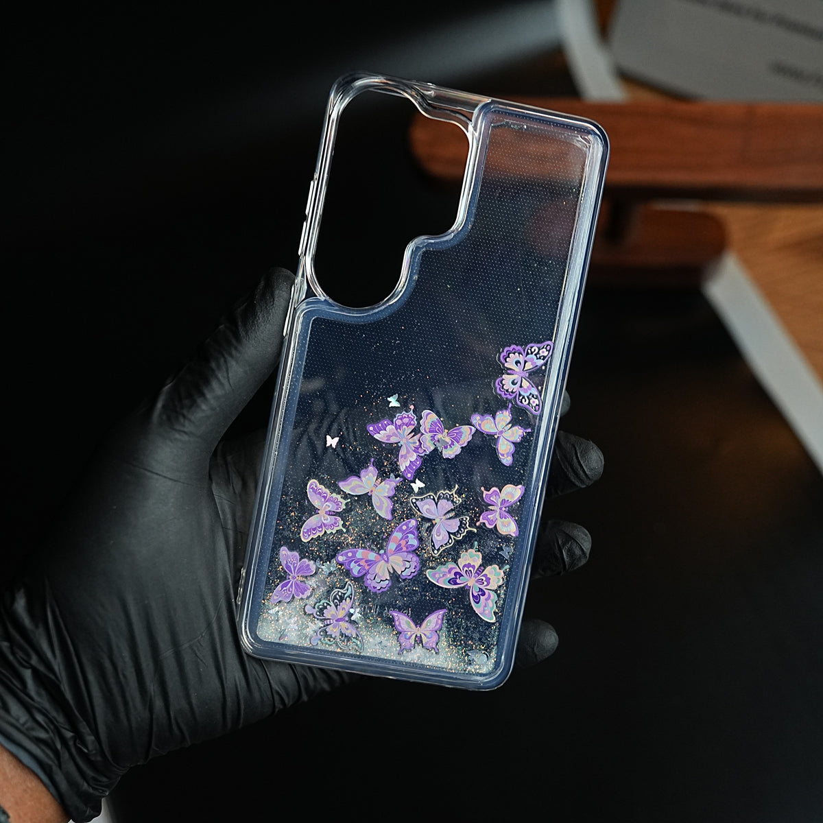 Clear Glitter Floating Charm Case for Galaxy S25 Ultra | Protective Cover