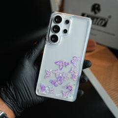 Clear Glitter Floating Charm Case for Galaxy S25 Ultra | Protective Cover