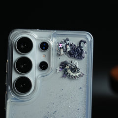 Clear Glitter Floating Charm Case for Galaxy S25 Ultra | Protective Cover