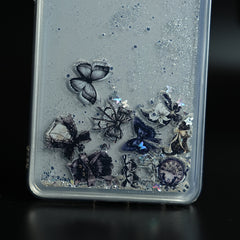 Clear Glitter Floating Charm Case for Galaxy S25 Ultra | Protective Cover