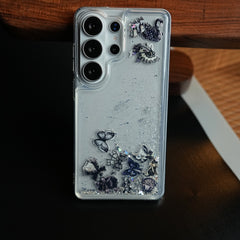 Clear Glitter Floating Charm Case for Galaxy S25 Ultra | Protective Cover