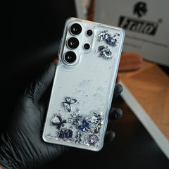Clear Glitter Floating Charm Case for Galaxy S25 Ultra | Protective Cover