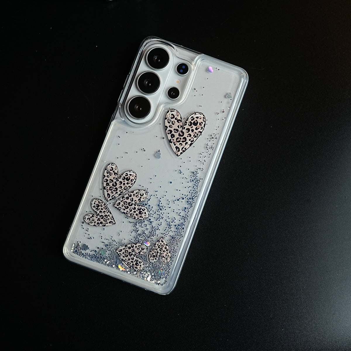 Clear Glitter Floating Charm Case for Galaxy S25 Ultra | Protective Cover