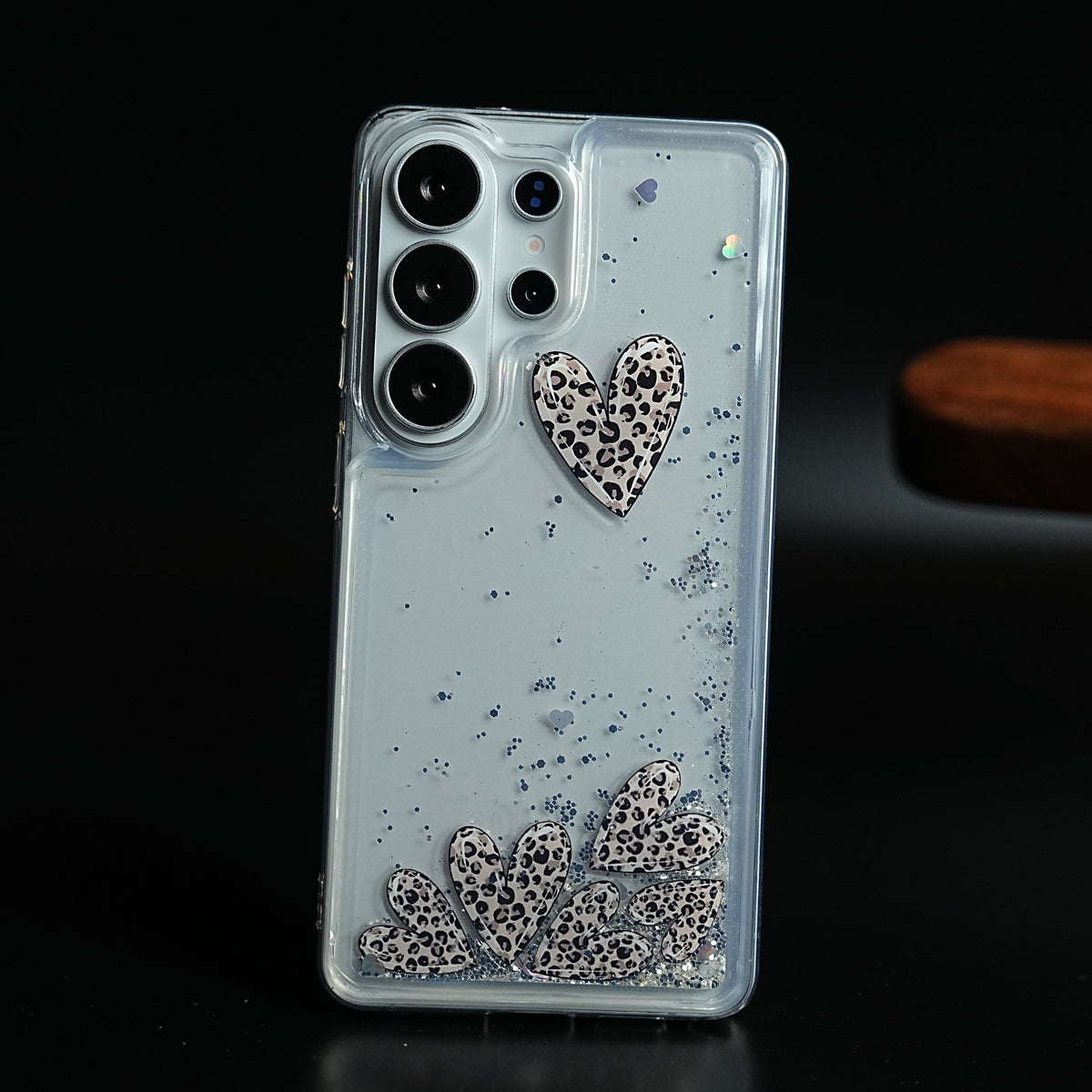 Clear Glitter Floating Charm Case for Galaxy S25 Ultra | Protective Cover