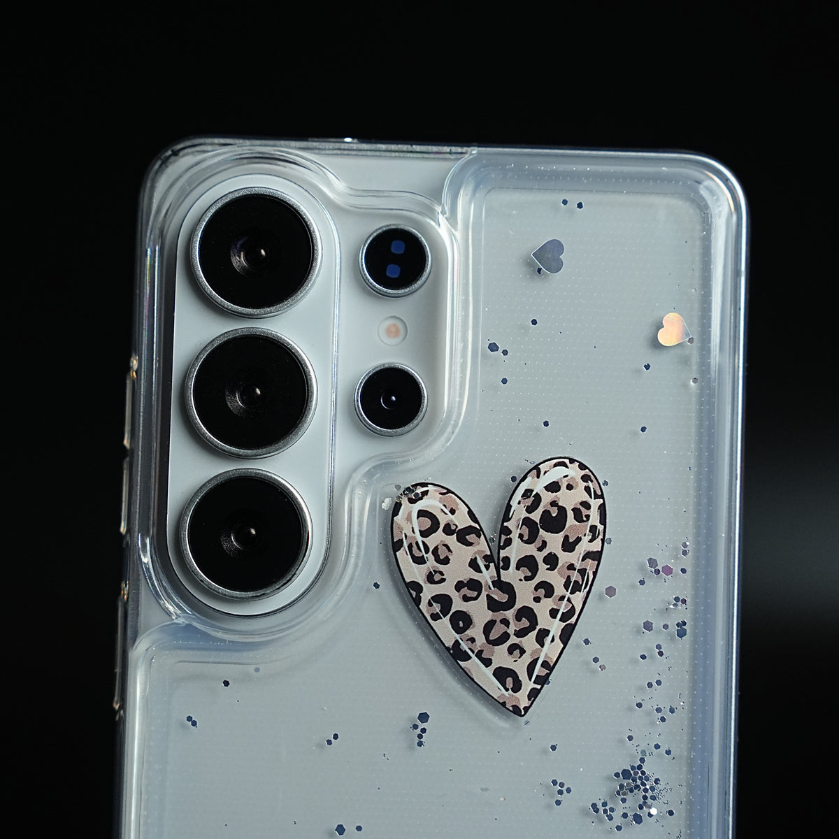 Clear Glitter Floating Charm Case for Galaxy S25 Ultra | Protective Cover