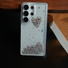 Clear Glitter Floating Charm Case for Galaxy S25 Ultra | Protective Cover