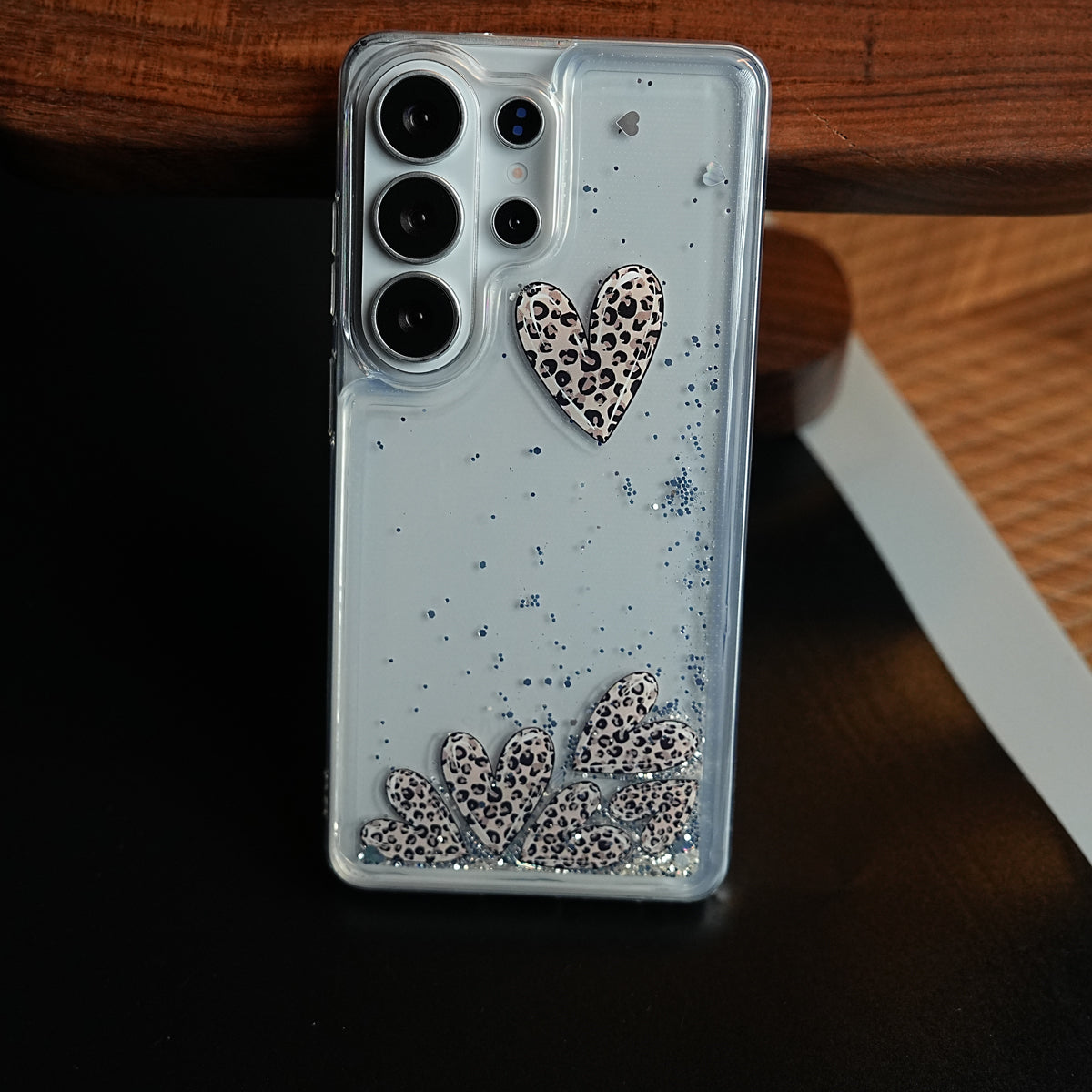 Clear Glitter Floating Charm Case for Galaxy S25 Ultra | Protective Cover