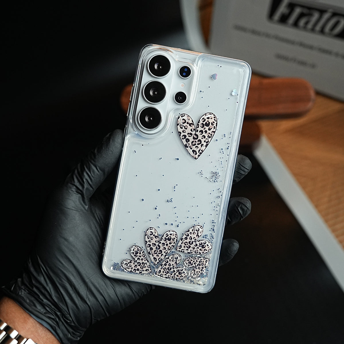 Clear Glitter Floating Charm Case for Galaxy S25 Ultra | Protective Cover