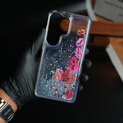 Clear Glitter Floating Charm Case for Galaxy S25 Ultra | Protective Cover