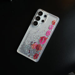 Clear Glitter Floating Charm Case for Galaxy S25 Ultra | Protective Cover