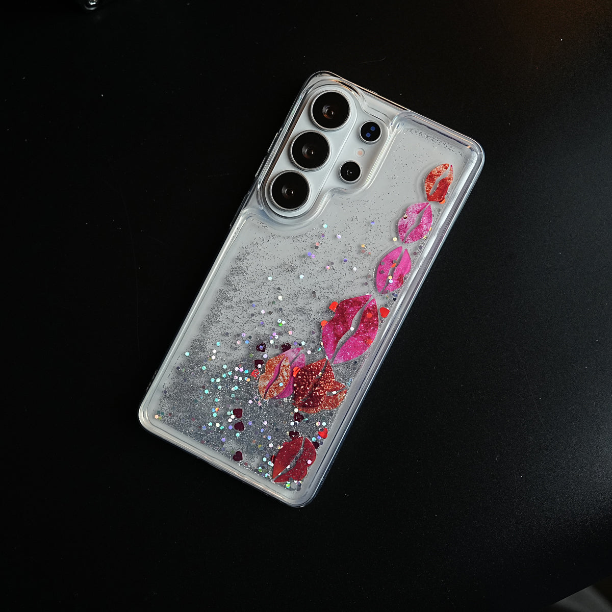 Clear Glitter Floating Charm Case for Galaxy S25 Ultra | Protective Cover