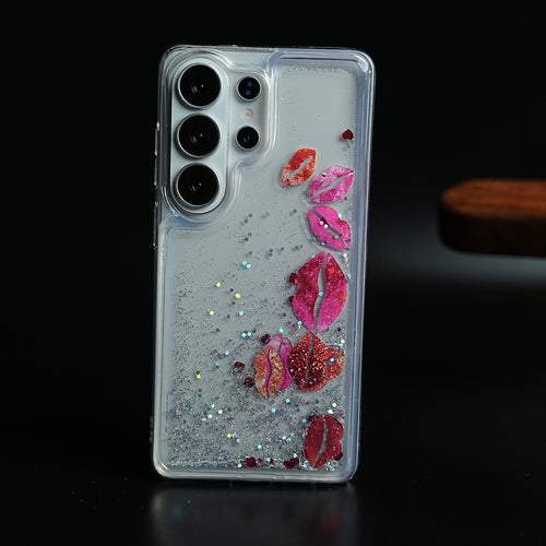 Clear Glitter Floating Charm Case for Galaxy S24 Ultra | Protective Cover