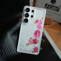Clear Glitter Floating Charm Case for Galaxy S25 Ultra | Protective Cover