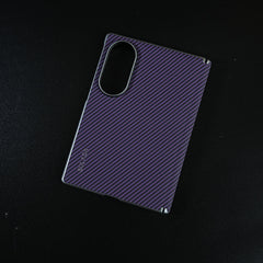 Woven Sunset Moonrise Texture Leather Back Case For Samsung Galaxy Z Fold 8 | Magnetic Ring