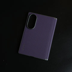 Woven Sunset Moonrise Texture Leather Back Case For Samsung Galaxy Z Fold 8 | Magnetic Ring