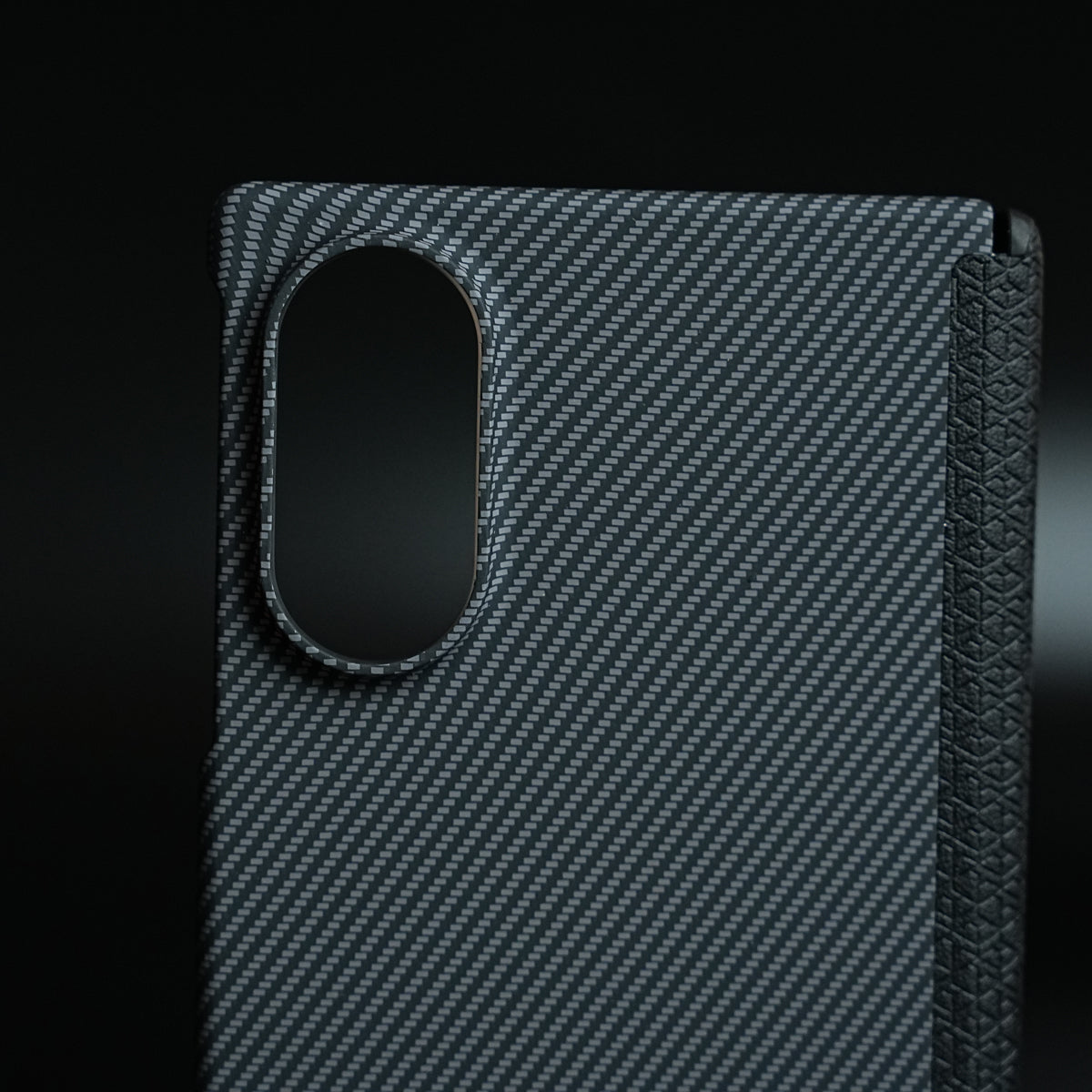 Woven Fiber Texture Hinge Protection Case For Samsung Galaxy Z Fold 8 (Black)