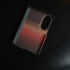 Woven Fiber Texture Hinge Protection Case For Samsung Galaxy Z Fold 8 (Orange)