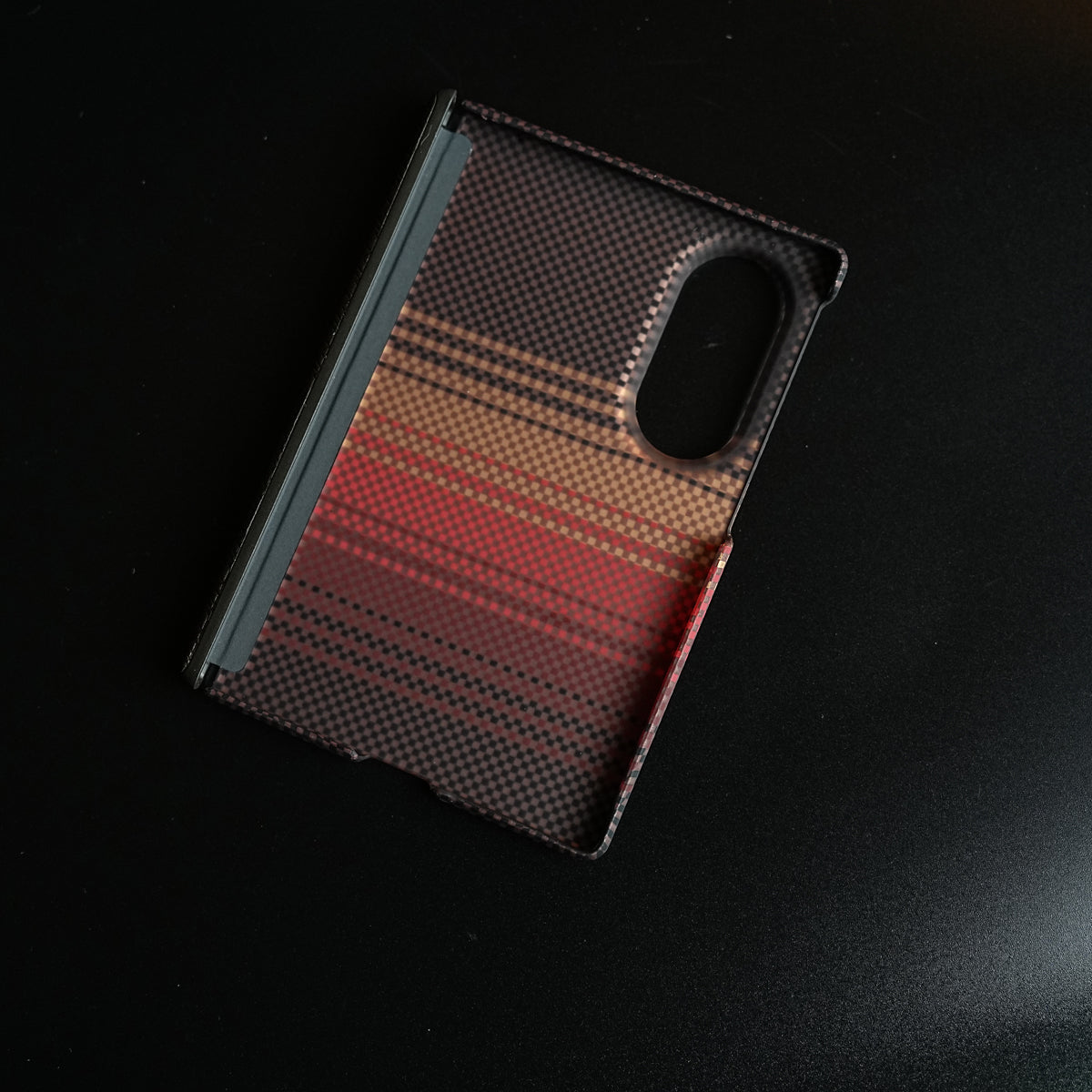 Woven Fiber Texture Hinge Protection Case For Samsung Galaxy Z Fold 8 (Orange)